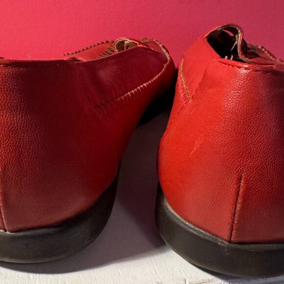 Women's Orange Comfort View Loafers Size 12 EUC - Picture 3 of 3